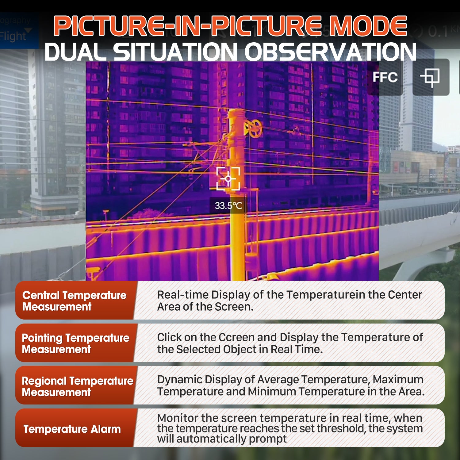 Autel Dual 640T Multiple Temperature Measurement Modes