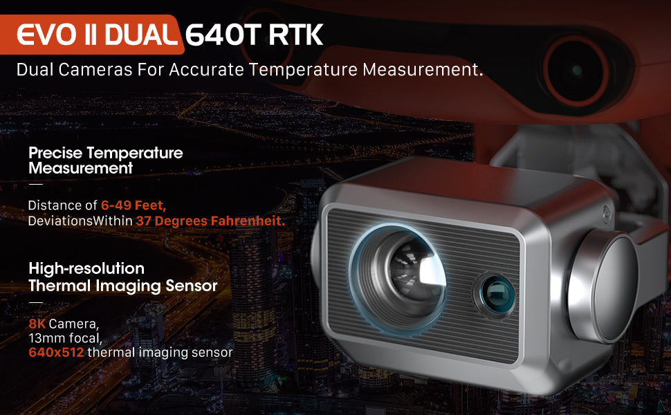 EVO II Dual 8k drones with ir camera