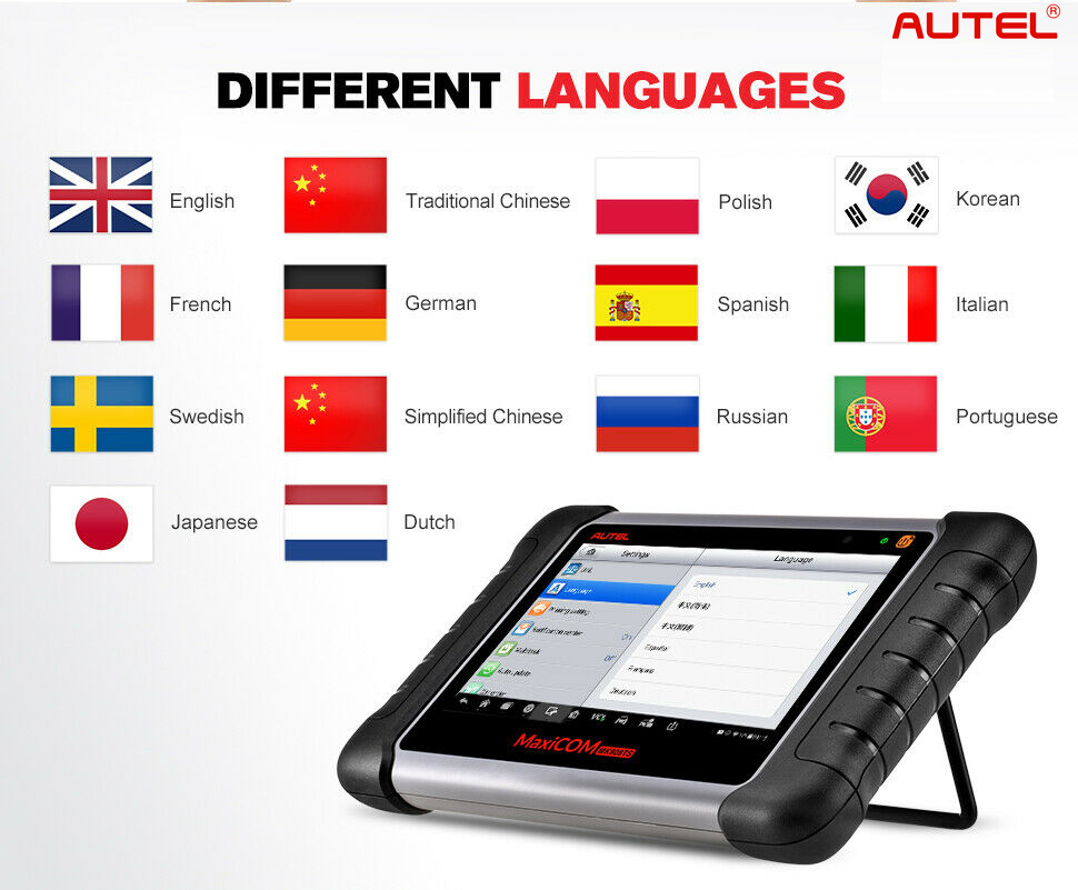 Autel MX808TS Different Language