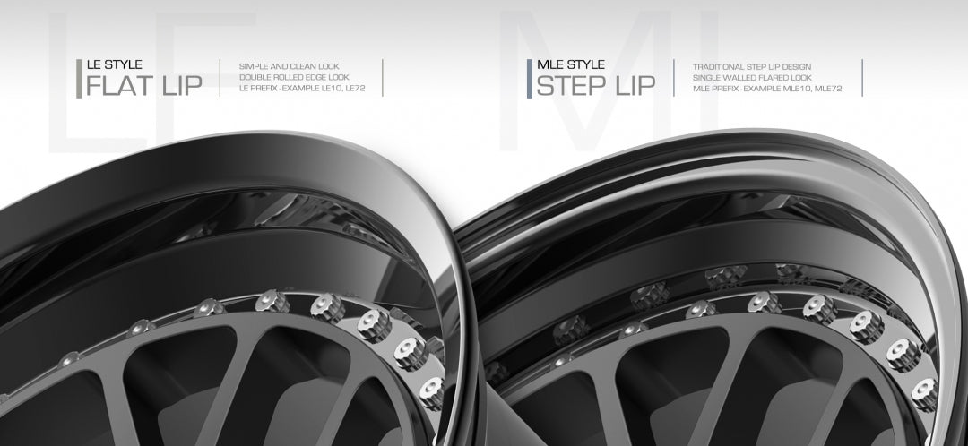 BC Forged Lip Style Options